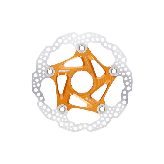 Brzdový kotouč HOPE Floating | Center Lock | oranžový | 160mm