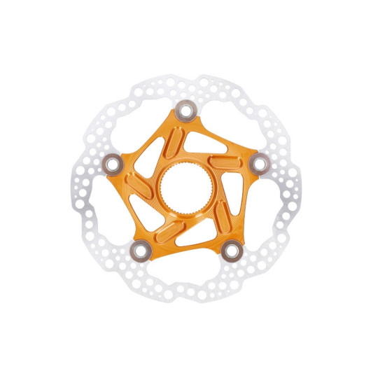 Brzdový kotouč HOPE Floating | Center Lock | oranžový | 160mm