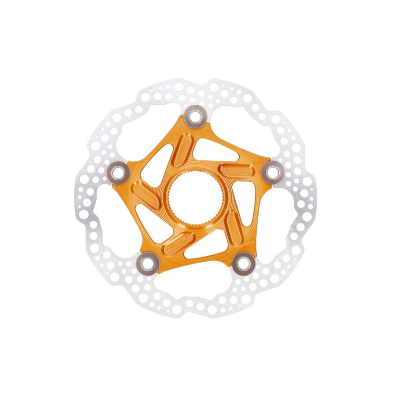Brzdový kotouč HOPE Floating | Center Lock | oranžový | 160mm