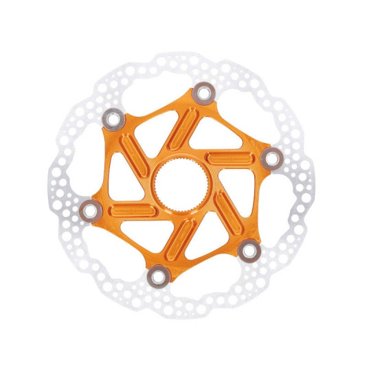 Brzdový kotouč HOPE Floating | Center Lock | oranžový | 180mm