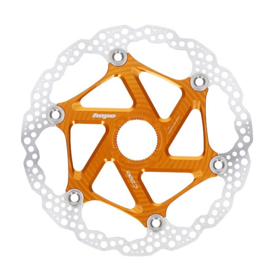 Brzdový kotouč HOPE Floating | Center Lock | oranžový | 200mm