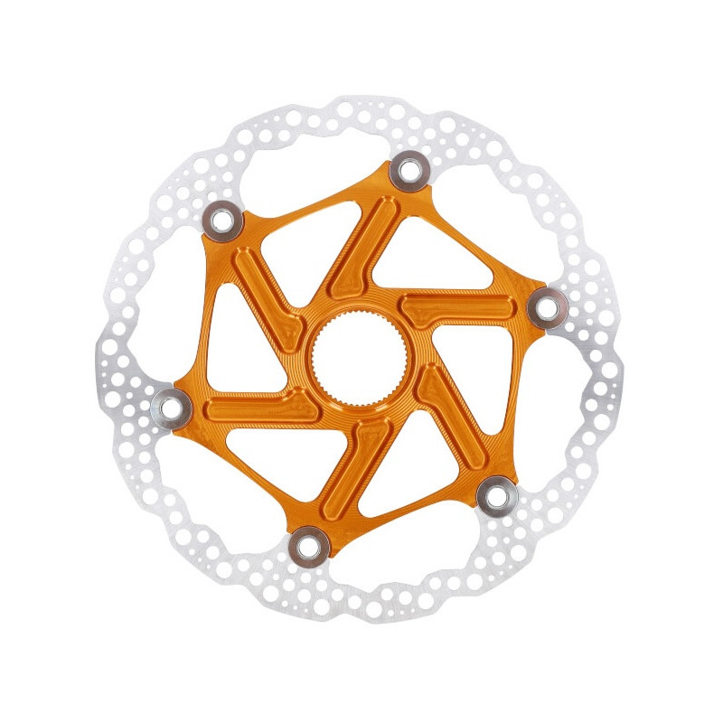 Brzdový kotouč HOPE Floating | Center Lock | oranžový | 200mm