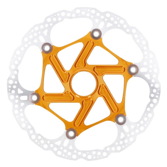 Brzdový kotouč HOPE Floating | Center Lock | oranžový | 220mm