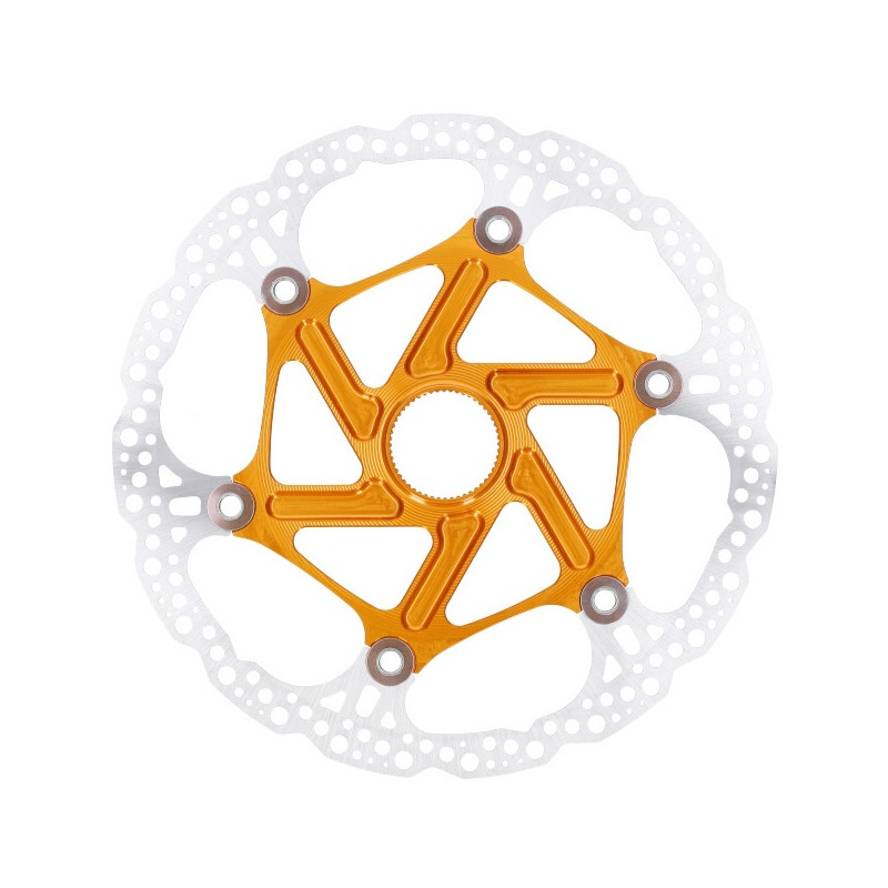 Brzdový kotouč HOPE Floating | Center Lock | oranžový | 220mm