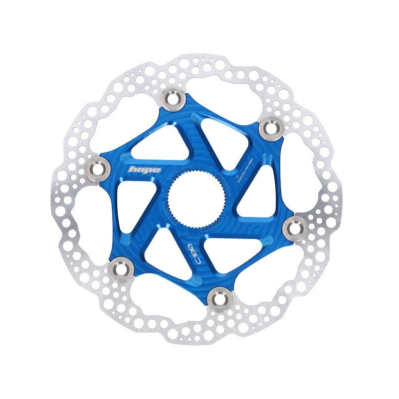Brzdový kotouč HOPE Floating | Center Lock | modrý  | 180mm