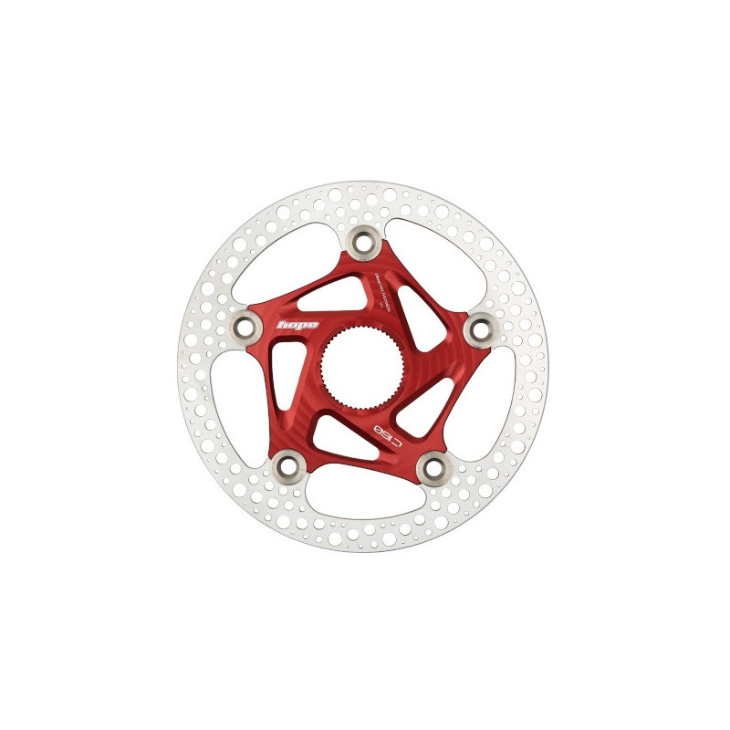 Brzdový kotouč HOPE Floating Road RX | Center Lock | červený | 160mm