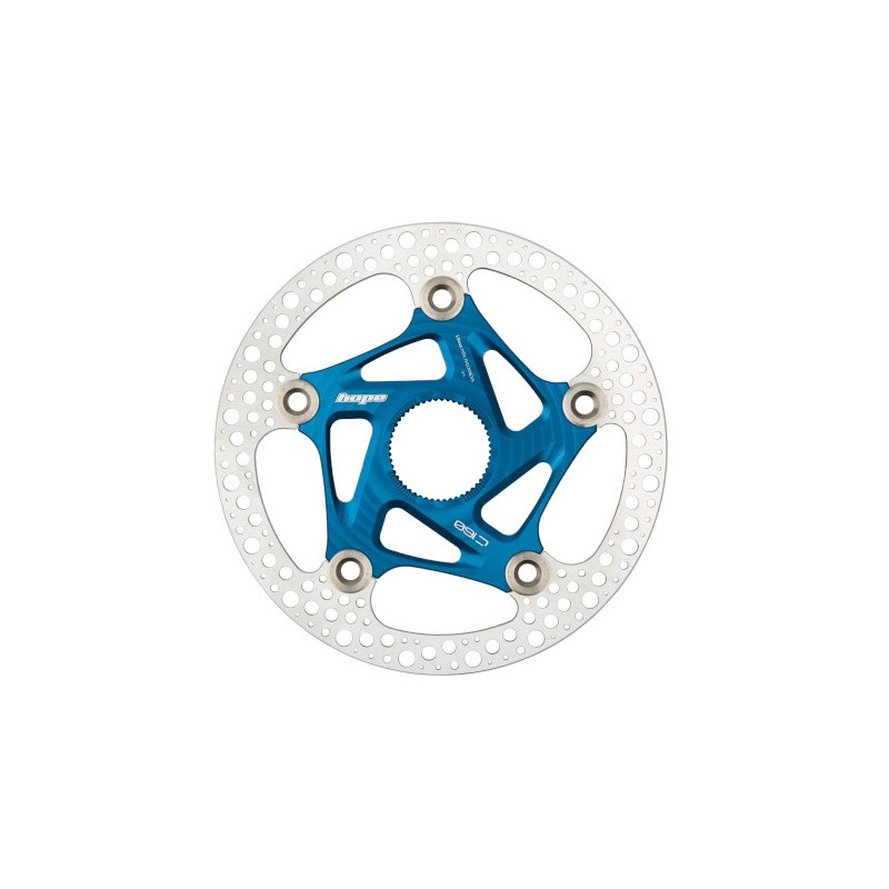 Brzdový kotouč HOPE Floating Road RX | Center Lock | modrý | 160mm