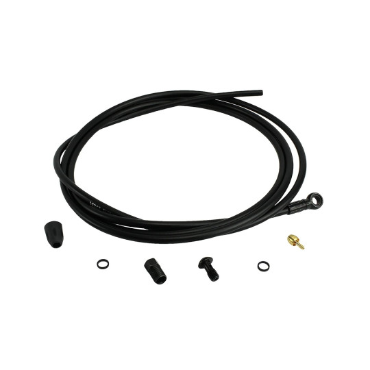 Brake hose HAYES K2, kevlar, including fittings, 2000 mm