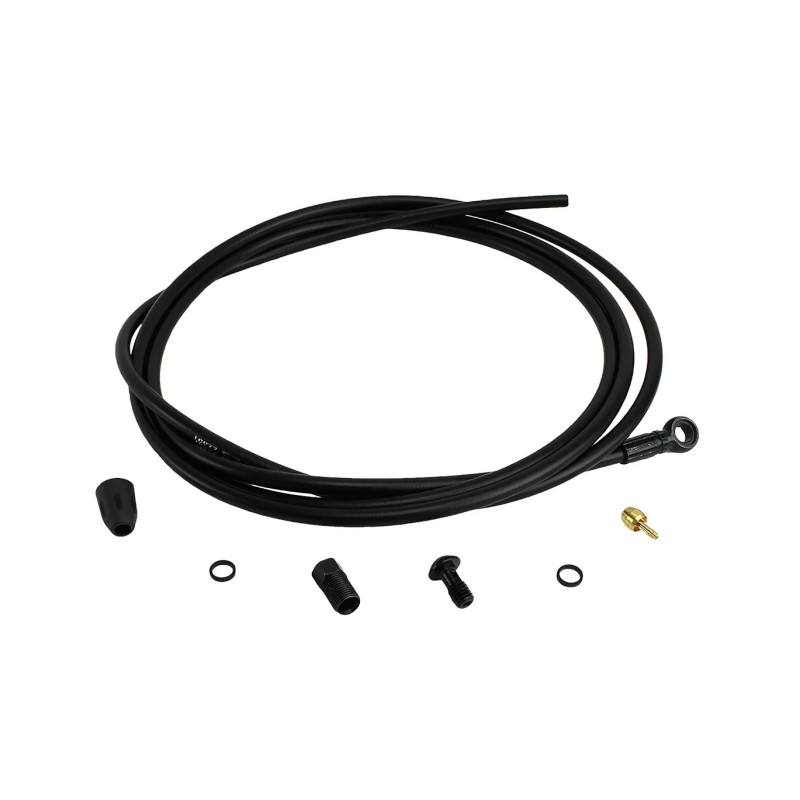 Brake hose HAYES K2, kevlar, including fittings, 2000 mm