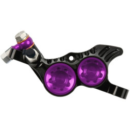 Brake caliper HOPE V4, 2022, Post Mount, black-purple