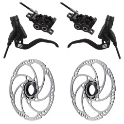 Set of disc brakes MAGURA MT5 + Discs MDR-C Center Lock, thru axle (203+203)