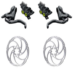 Set of disc brakes MAGURA MT5 PRO + Discs Storm HC (180+180)