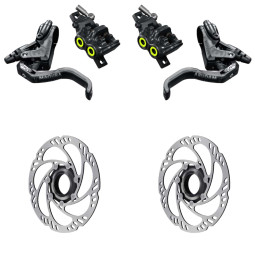 Set of disc brakes MAGURA MT5 PRO + Discs MDR-C Center Lock, thru axle (160+160)
