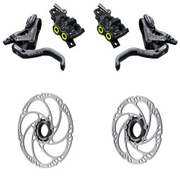 Sada kotoučových brzd MAGURA MT5 PRO + Kotouče MDR-C Center Lock, pevná osa (180+160)