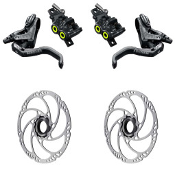 Sada kotoučových brzd MAGURA MT5 PRO + Kotouče MDR-C Center Lock, pevná osa (180+180)