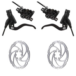 Set of disc brakes MAGURA MT5 + Discs Storm HC (160+160)