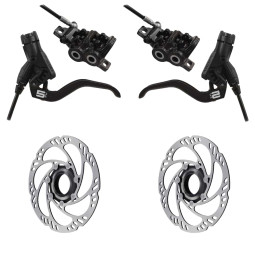 Set of disc brakes MAGURA MT5 + Discs MDR-C Center Lock, thru axle (160+160)