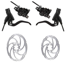 Set of disc brakes MAGURA MT5 + Discs Storm HC (180+160)