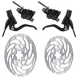 Set of disc brakes MAGURA MT5 + Discs MAGURA MDR-C (220+203)