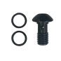 Hollw screw for banjo HAYES Dominion brakes with rotatable tube connection, incl. o-rings