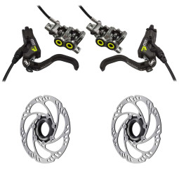 Sada brzd MAGURA MT7 PRO + Kotouče MDR-C Center Lock, pevná osa (160+160)