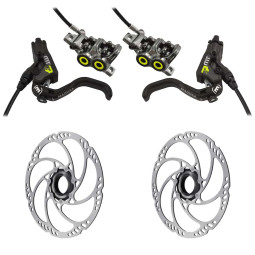 Set of brakes MAGURA MT7 PRO + Discs MDR-C Center Lock, thru axle (180+180)