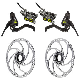 Sada brzd MAGURA MT7 PRO + Kotouče MDR-C Center Lock, pevná osa (203+203)