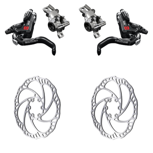 Set of brakes MAGURA MT8 PRO + Discs Storm SL.2 (180+180)