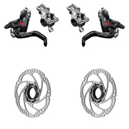 Sada brzd MAGURA MT8 PRO + Kotouče MDR-C Center Lock, pevná osa (160+160)