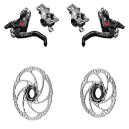 Sada brzd MAGURA MT8 PRO + Kotouče MDR-C Center Lock, pevná osa (180+160)