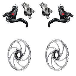 Sada brzd MAGURA MT8 PRO + Kotouče MDR-C Center Lock, pevná osa (180+180)