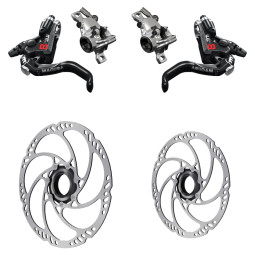 Sada brzd MAGURA MT8 PRO + Kotouče MDR-C Center Lock, pevná osa (203+180)