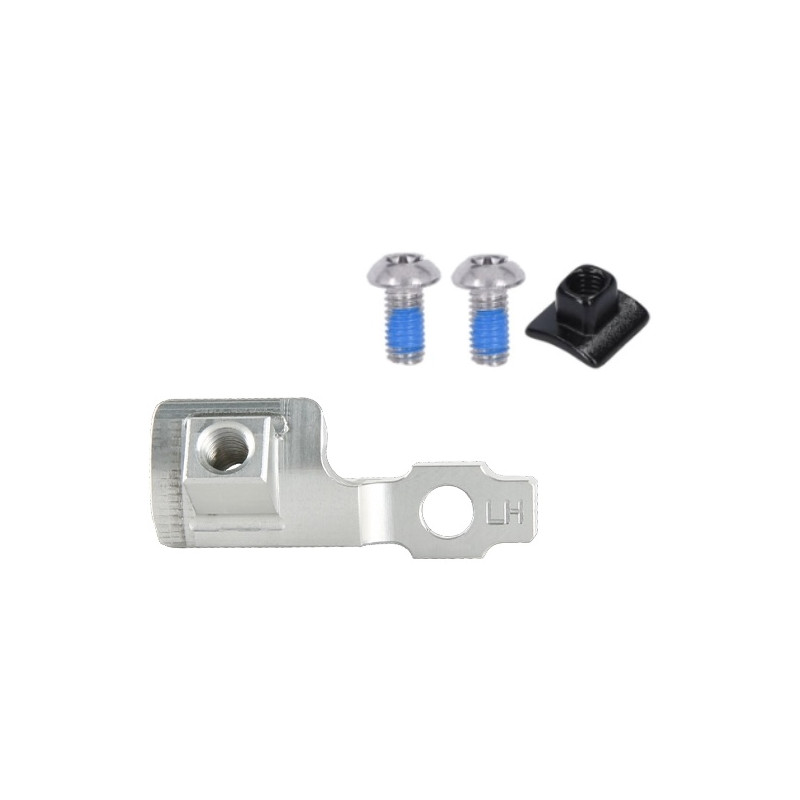 Adaptér brzdové páky HOPE Tech 4 pro řazení SHIMANO iSpec-EV, stříbrný, levý