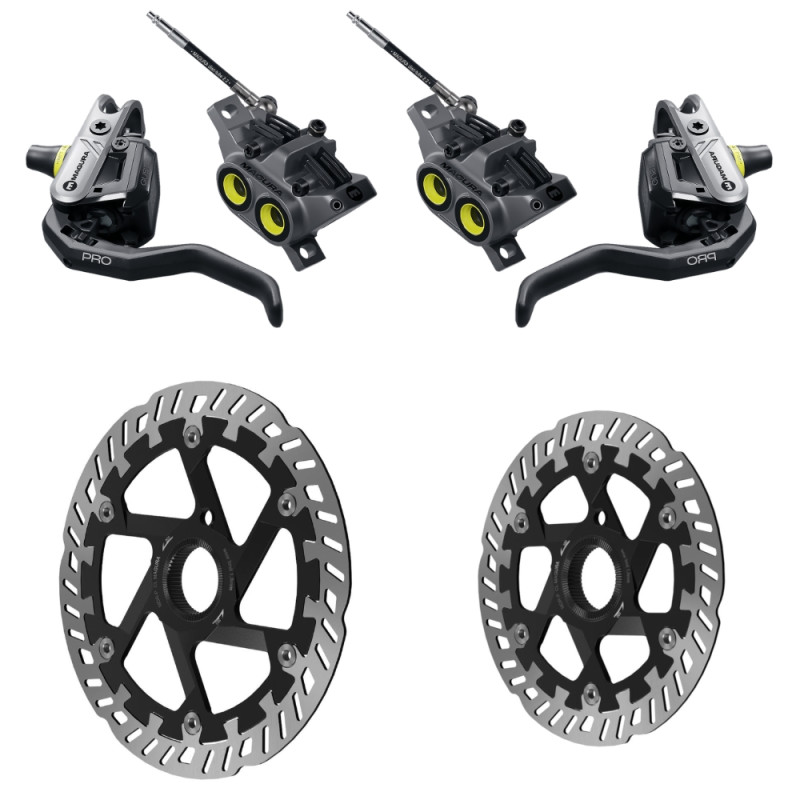 Sada brzd MAGURA GUSTAV PRO + Kotouče MDR-P Center Lock (203+180)