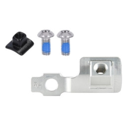 HOPE Tech 4 brake lever adapter for SHIMANO iSpec EV shifter, silver, right