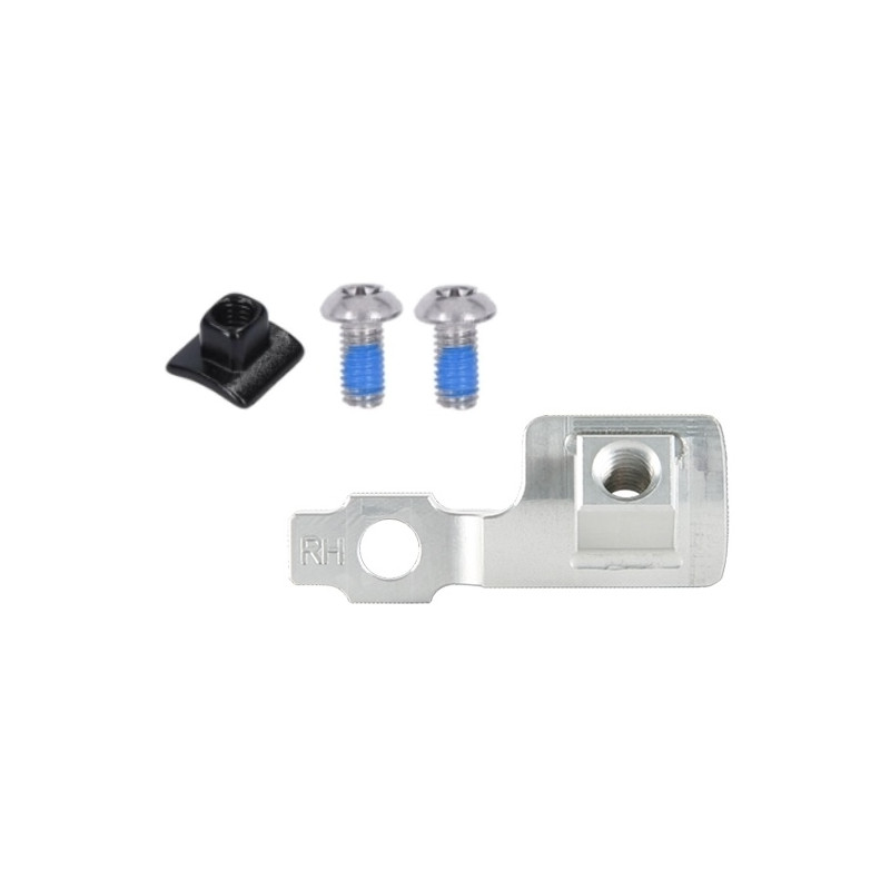 Adaptér brzdové páky HOPE Tech 4 pro řazení SHIMANO iSpec-EV, stříbrný, pravý