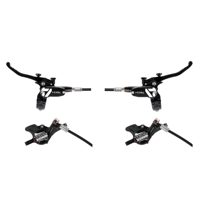 Sada brzd HOPE Tech 4 Trial Zone, kevlarová hadička, černá-černá