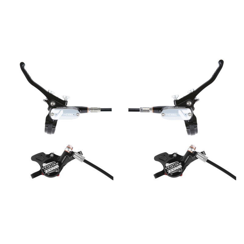 Sada brzd HOPE Tech 4 Trial Zone, kevlarová hadička, černá-černá