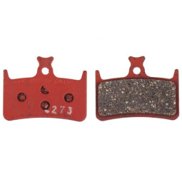 Brake pads HOPE E4, RX4+ SL, RX4+, RX4 Shimano, M4, all-conditions, red (without accessories)