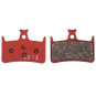 Brake pads HOPE E4, RX4+ SL, RX4+, RX4 Shimano, M4, all-conditions, red (without accessories)