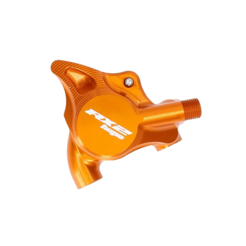 Brzdový třmen HOPE RX2, Flat Mount 34mm, oranžový