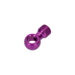 HOPE swivel banjo for 5mm hoses, purple