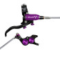 Disc brake HOPE Tech 4 EVO GR4, braided hose, black-purple, right