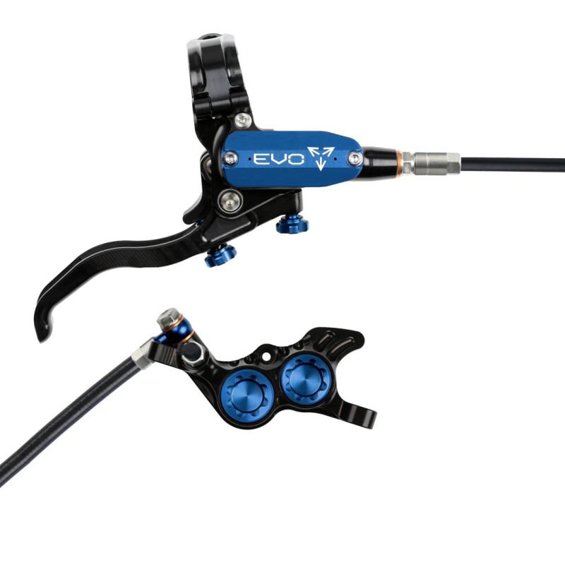 Disc brake HOPE Tech 4 EVO GR4, kevlar hose, black-blue, right